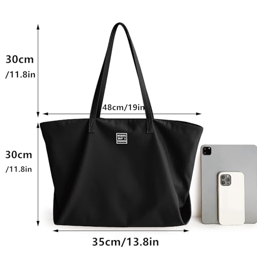 MAYMOONER Black Designer Tote for Women: Casual Style