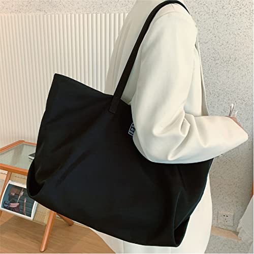 MAYMOONER Black Designer Tote for Women: Casual Style