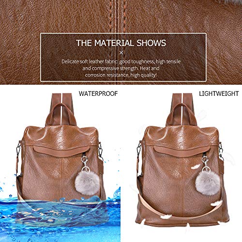 ROOSALANCE Women's Designer Handbag, Waterproof PU Leather