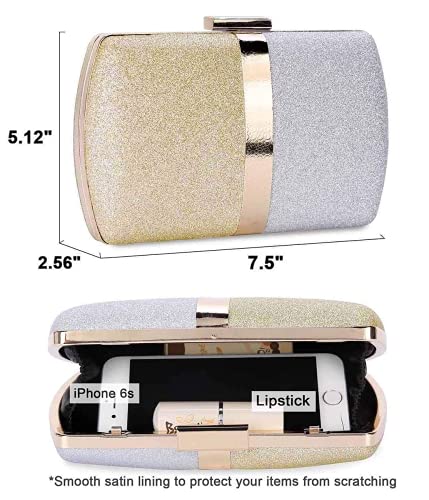 Shimmering Sequin Evening Clutch Handbag for Parties and Weddings