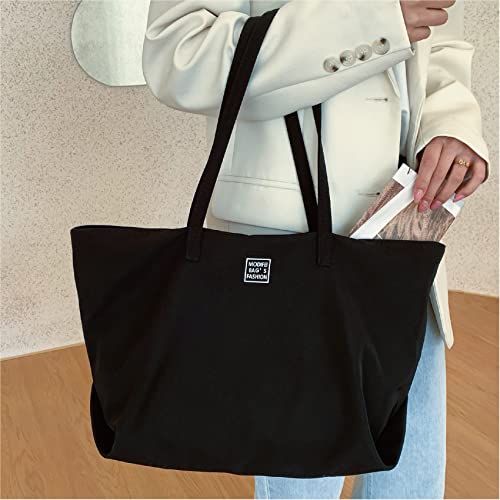 MAYMOONER Black Designer Tote for Women: Casual Style