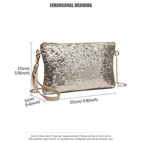 Shining Sequin Mini Crossbody Designer Handbag for Women