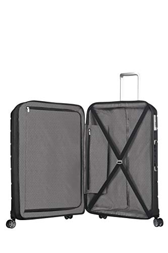 Black Samsonite Flux Spinner M Suitcase, 68cm, 85L