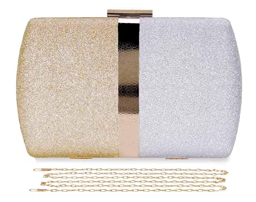 Shimmering Sequin Evening Clutch Handbag for Parties and Weddings