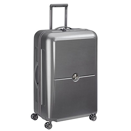 Delsey Paris Silver Designer Luggage Suitcase, 70 cm