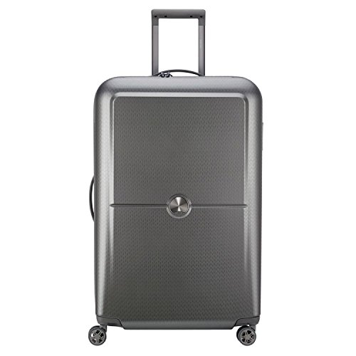 Delsey Paris Silver Designer Luggage Suitcase, 70 cm