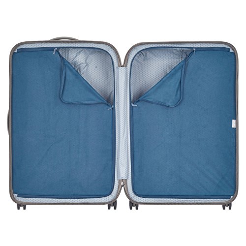 Delsey Paris Silver Designer Luggage Suitcase, 70 cm