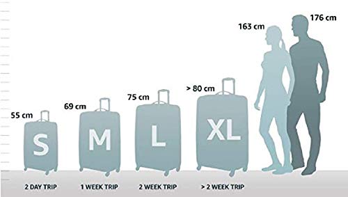 Black Samsonite Flux Spinner M Suitcase, 68cm, 85L