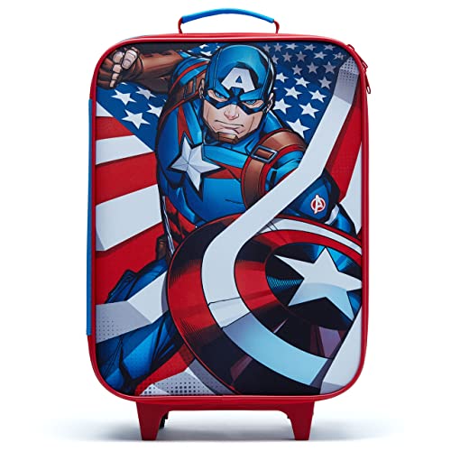 Captain America Blue Kids Trolley Bag by Marvel