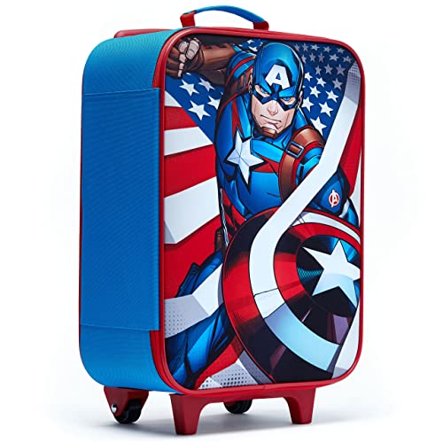 Captain America Blue Kids Trolley Bag by Marvel