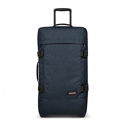 Eastpak Tranverz M Suitcase in Blue Triple Denim
