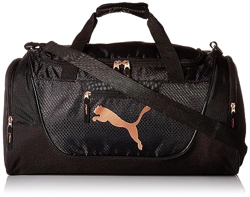 PUMA Evercat Candidate Duffel Bag in Black/Rose Gold
