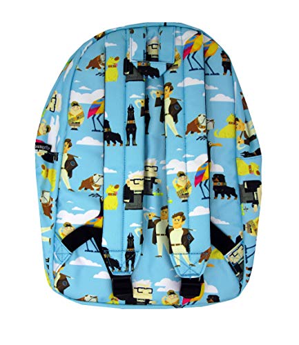 Print Characters Backpack Fits Laptop by Loungefly Up