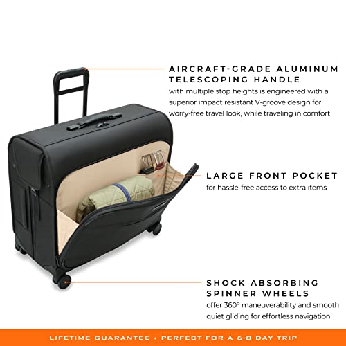 Briggs & Riley Black Wardrobe Spinner Designer Handbag