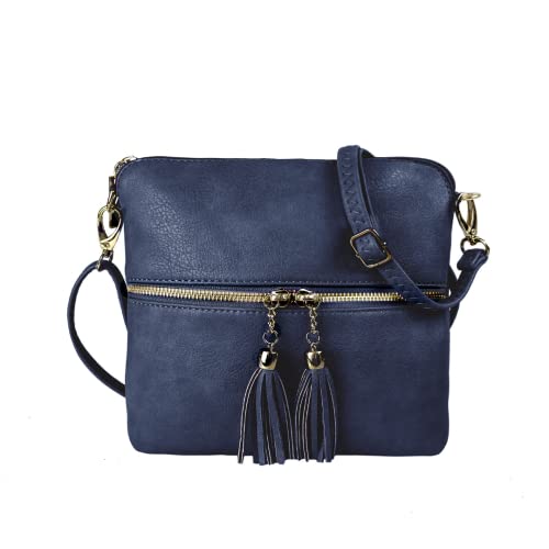 Woodland Designer Crossbody Bags - Navy Blue