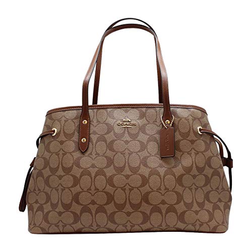 Coach Women's Shoulder Bag in Khaki/Brown Pattern