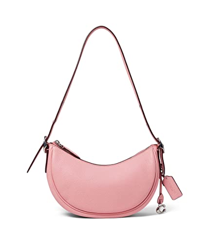 COACH Luna Shoulder Bag, Pink Flower, Soft Pebble Leather