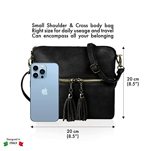 Woodland Designer Crossbody Bags - Navy Blue