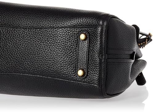 Black COACH Leather Shoulder Bag - Soft Pebble Material