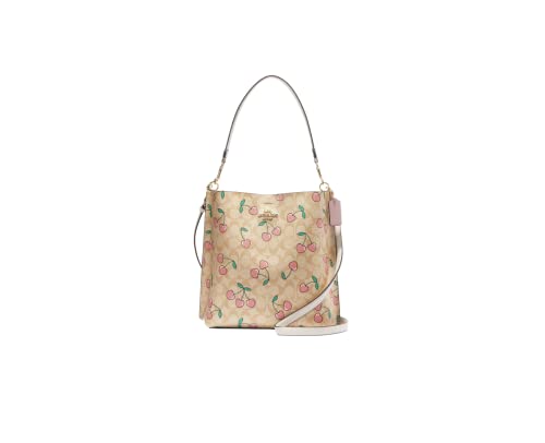 COACH Mollie Bucket Bag in Heart Cherry Print