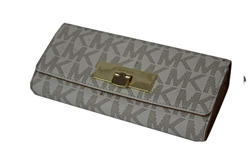 Michael Kors Signature Carryall Wallet in Vanilla/Acorn