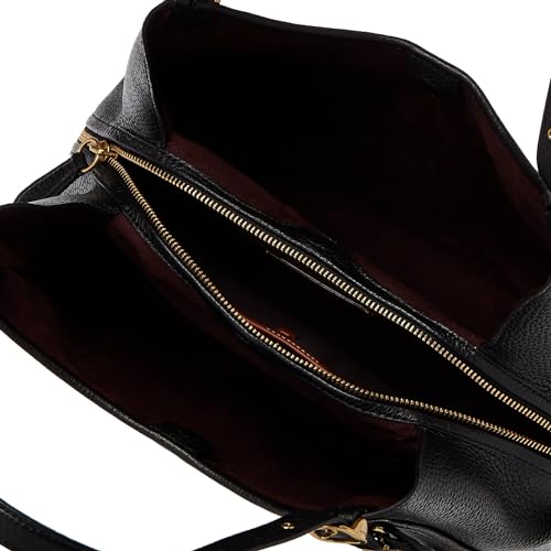 Black COACH Leather Shoulder Bag - Soft Pebble Material