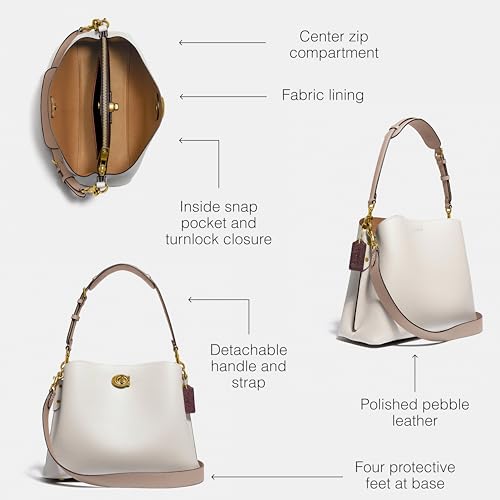 COACH Color-Block Willow Shoulder Bag, B4/Chalk Multi