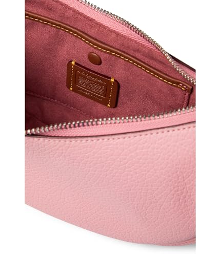 COACH Luna Shoulder Bag, Pink Flower, Soft Pebble Leather