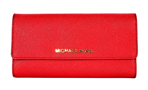 Michael Kors Red Jet Set Travel Wallet