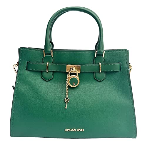 MICHAEL KORS Hamilton Medium Satchel in Jewel Green