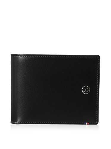 S.T Dupont D-180000 Black Leather Wallet - Billfold, 6 Cards