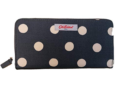 Cath Kidston Continental Geldbörse Anthrazit und marineblau