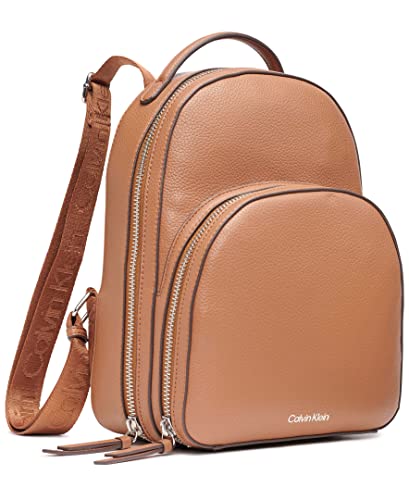 Calvin Klein Estelle Designer Backpack, Caramel