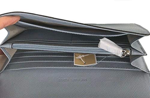 Michael Kors Pale Blue Leather Flap Designer Purse