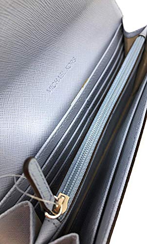 Michael Kors Pale Blue Leather Flap Designer Purse