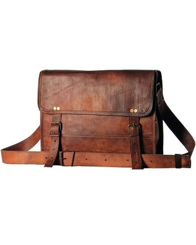 ALASKA EXPORTS - Vintage Leather Messenger Bag for Men/Women