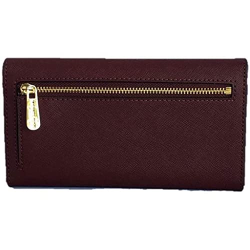 Michael Kors Jet Set Large Trifold Wallet - Merlot
