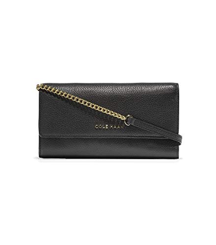 Cole Haan Black Wallet On Chain, One Size