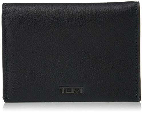 TUMI Nassau Folding Card Case, Black Texture, One Size, Rfid Wallet