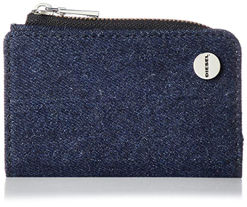 Diesel Men's Blue/Black Denimage L-Zip Key Wallet
