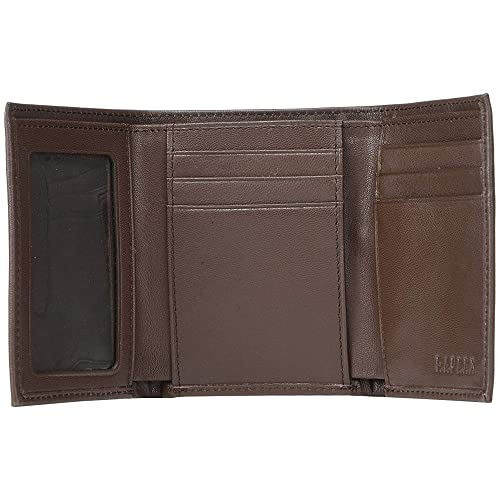 Brown Lauren Ralph Lauren Trifold Designer Handbag