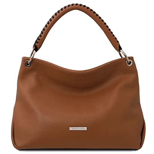 Tuscany Leather TLBag Cognac Designer Handbag