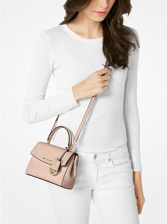 MICHAEL KORS Soft Pink Leather Crossbody, XS Size