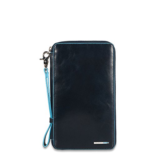 Piquadro Blue Designer Credit Card Cases