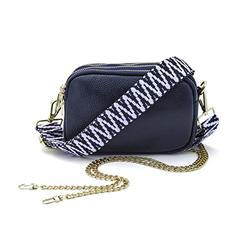 Woodland Leather Navy Ladies Designer Crossbody Bag
