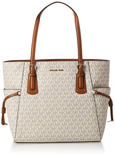 Michael Kors Women Voyager Bag, White (Vanilla), 16x29x39 cm (W x H x L)