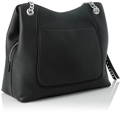 Michael Kors Large Chain Shoulder Tote in Black