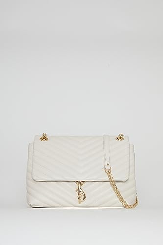 Rebecca Minkoff Edie Flap Shoulder Bag in Pearl