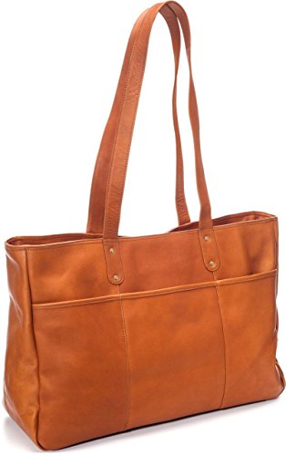 Le Donne Leather Tan Traveler Tote for Adults
