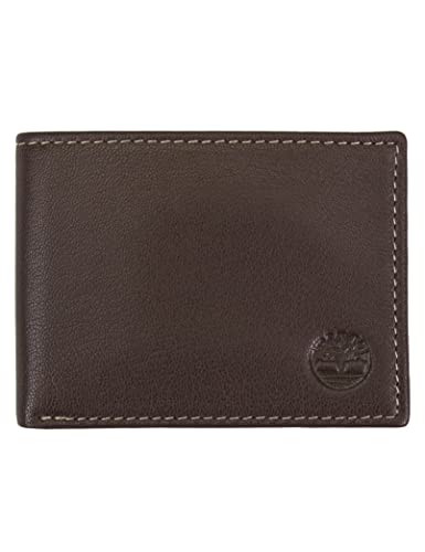 Timberland Herren Slimfold Designer Geldbörse, Braun, Einheitsgröße